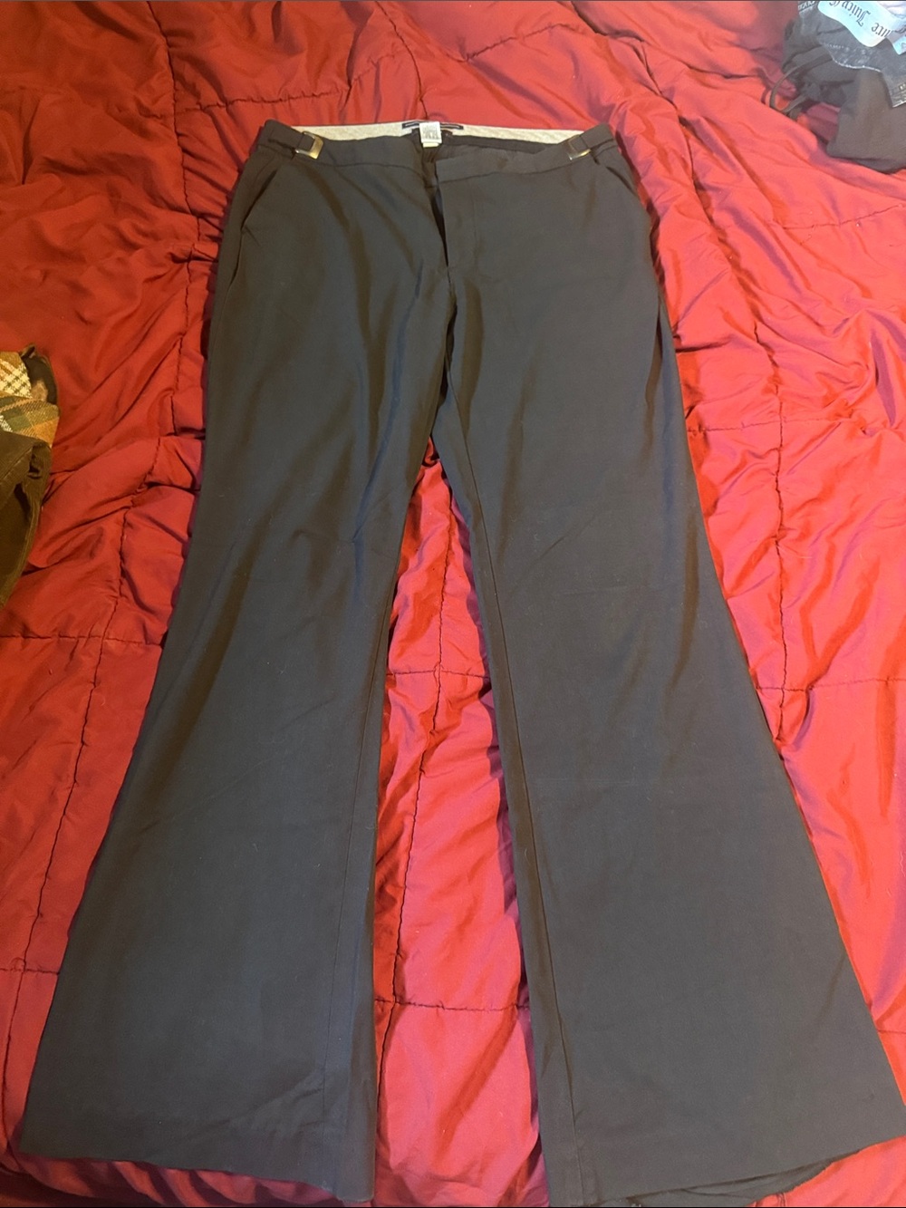 GAP Classic Black Wide-Leg Dress Pants